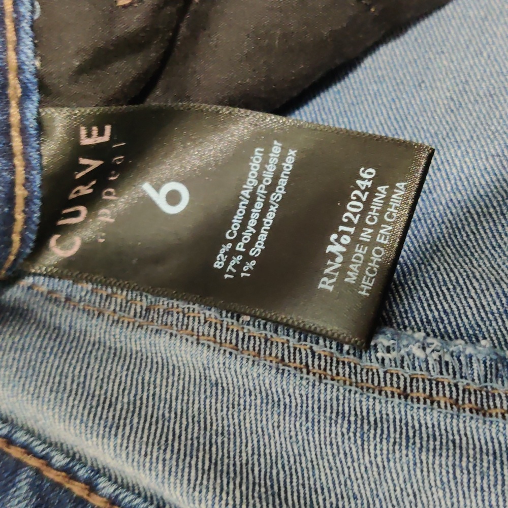 Curve Appeal Stretch Skinny Jeans Size 6 - Picture 3 of 10